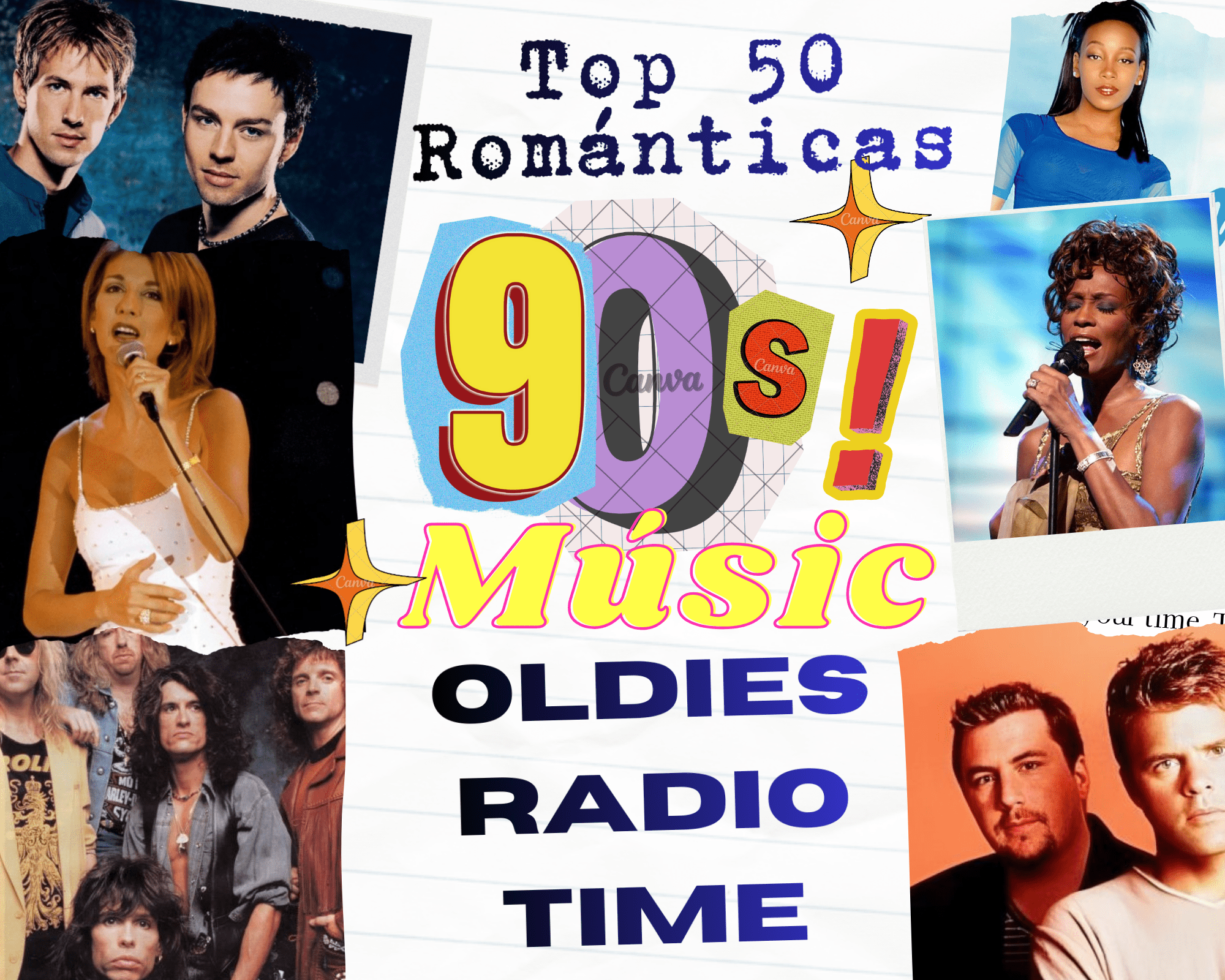 Presentación Top de las 50 canciones mas románticas de los años 90s, primera parte